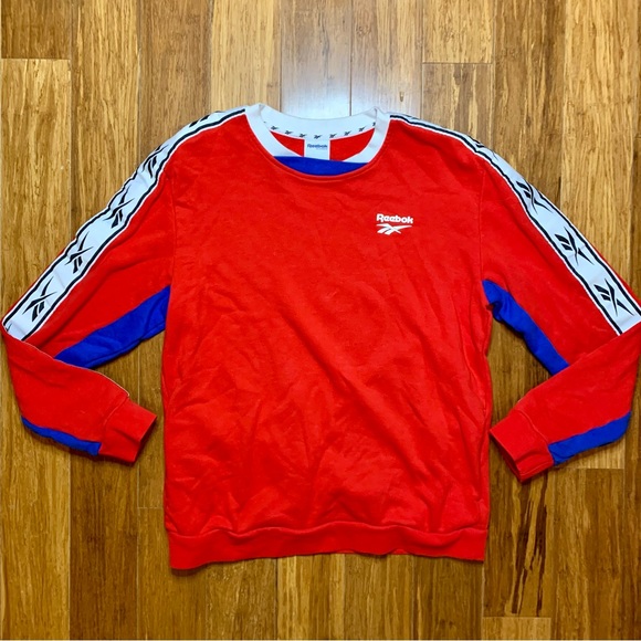 Reebok Tops - Reebok Logo Tape Crewneck Sweatshirt